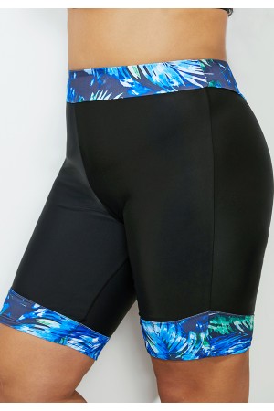 Printed High Waisted Bike Short