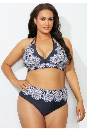Black Halter Bikini Set