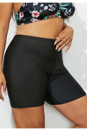 Black Swim Bike Short